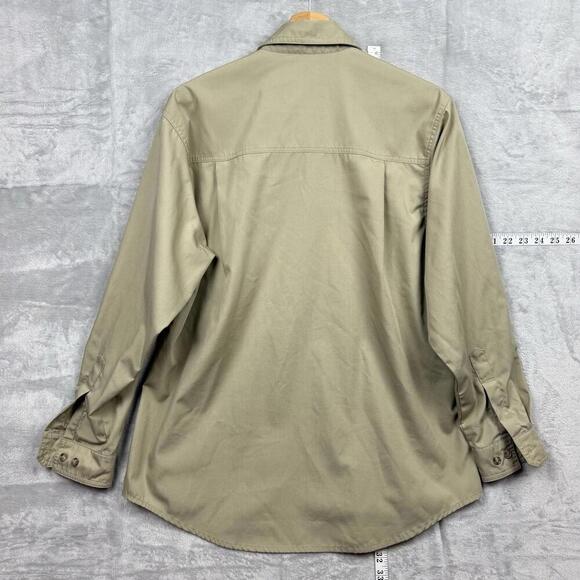 VTG Tilley Endurables Khaki Button-Up Shirt Made in Canada Women Size L Comfort - Picture 3 of 12